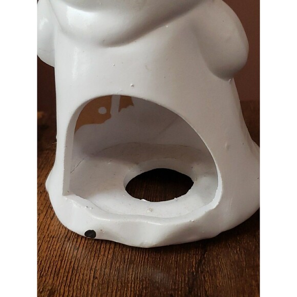 Halloween Ghost Pumpkin Black Cat Ceramic Candle Holder Vintage Jack O'Lantern - Picture 7 of 14